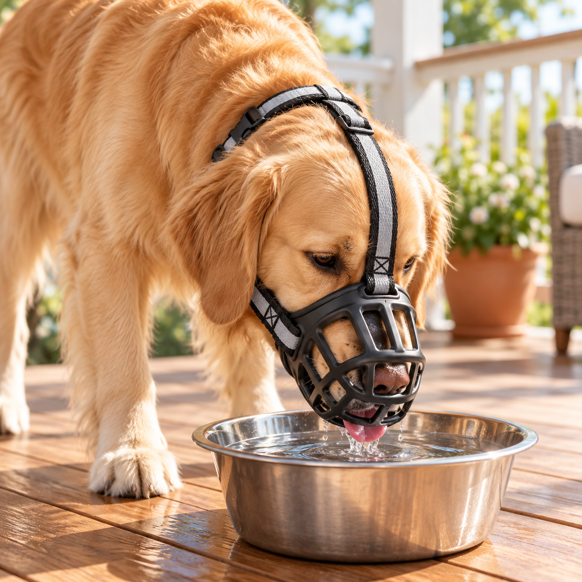 Soft Dog Muzzle Breathable Adjustable Mesh Cage Strap