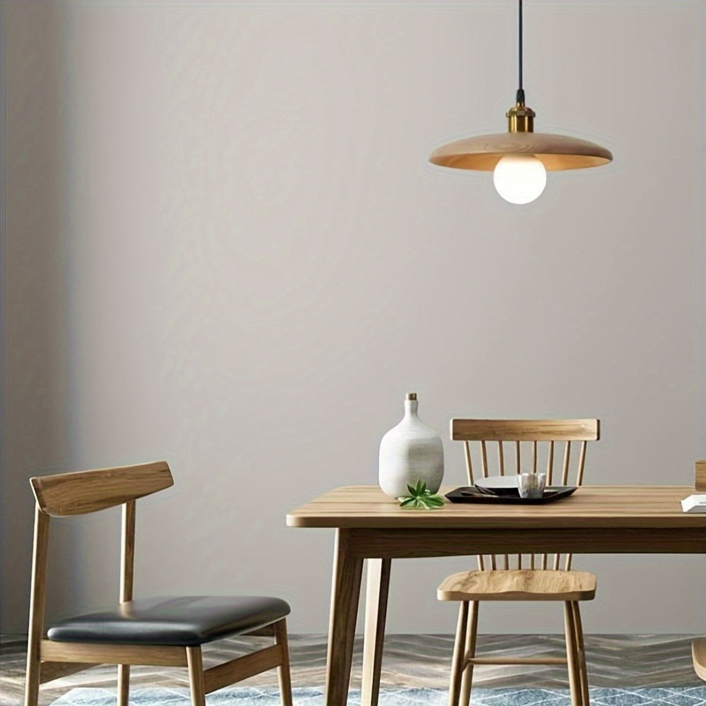 Modern Nordic Solid Wood Pendant Light | Scandinavian Ceiling Lamp