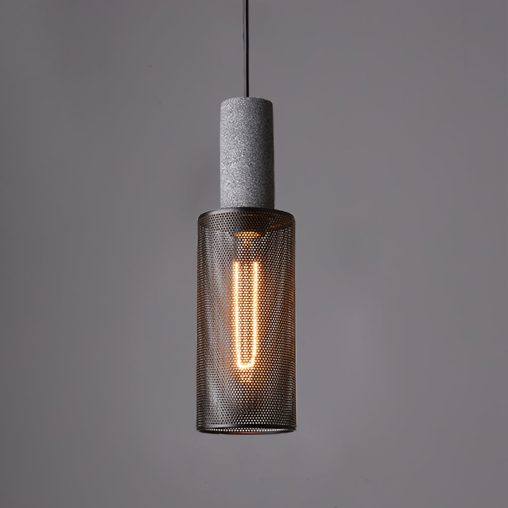 Urban Concrete Pendant Light | Industrial LED Hanging Lamp
