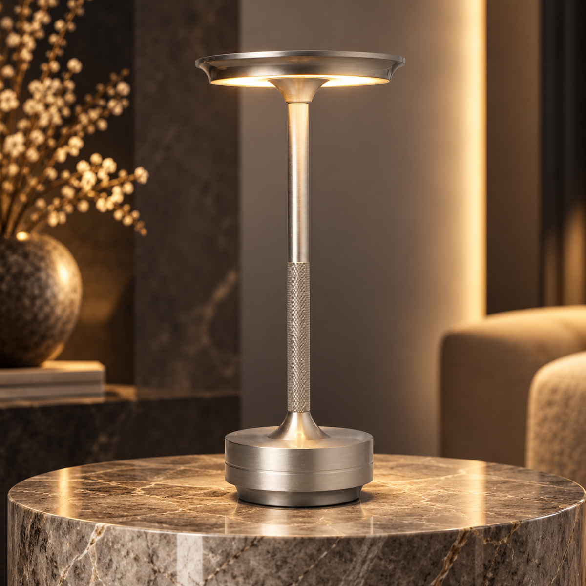 Dimmable Wireless Lamp Modern Design Adjustable Brightness