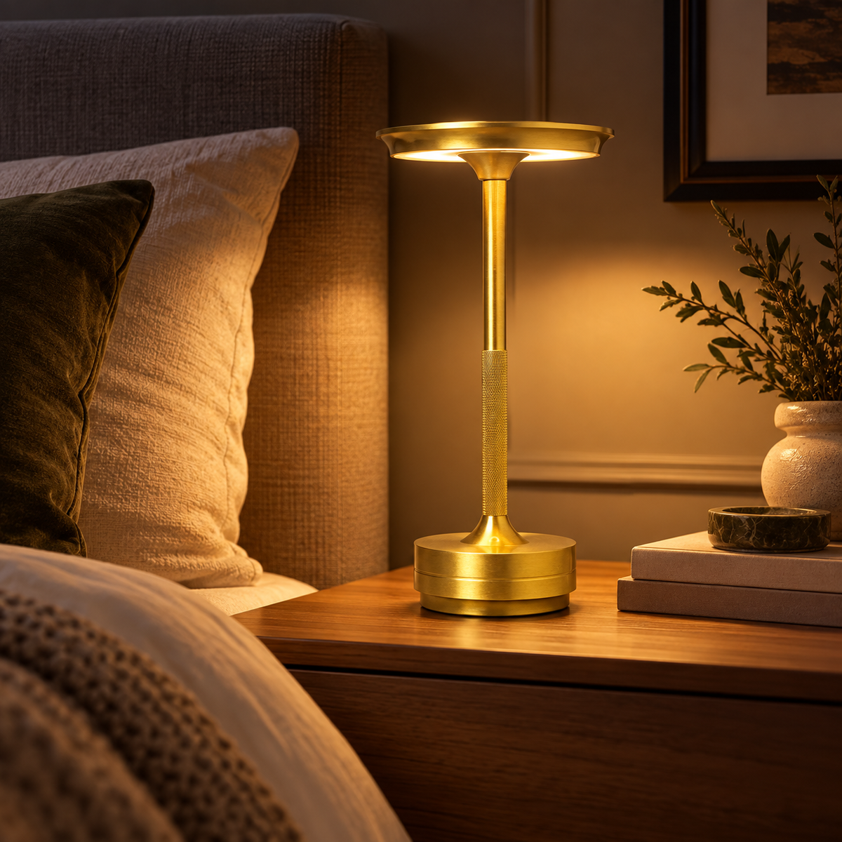 Dimmable Wireless Lamp Modern Design Adjustable Brightness