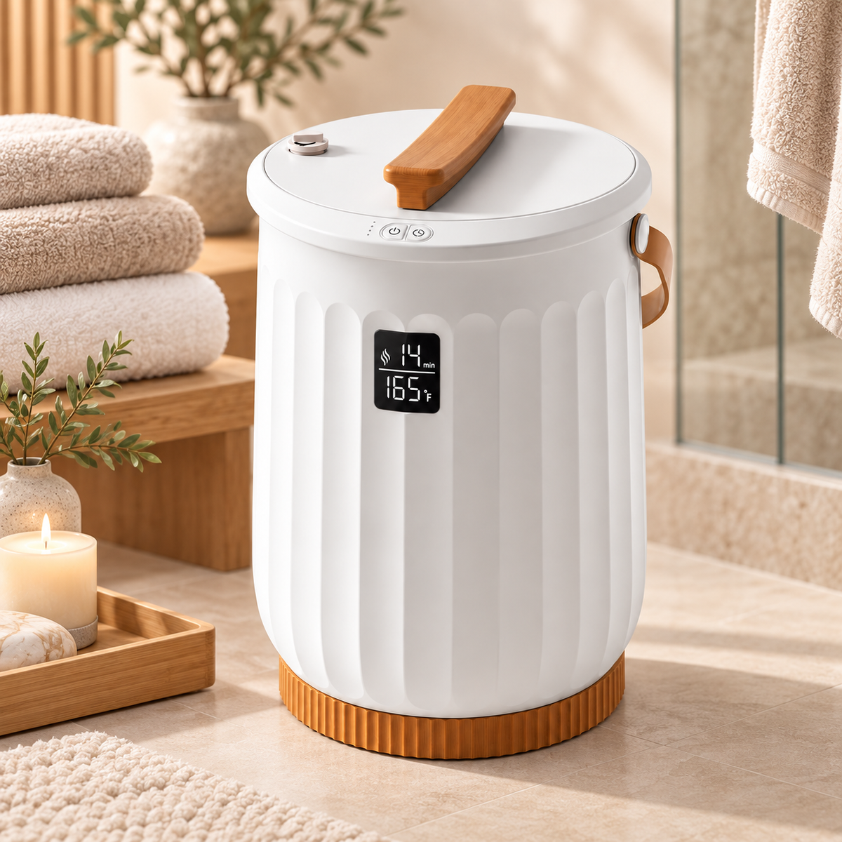 Electric Towel Warmer Timer Bathroom Appliance