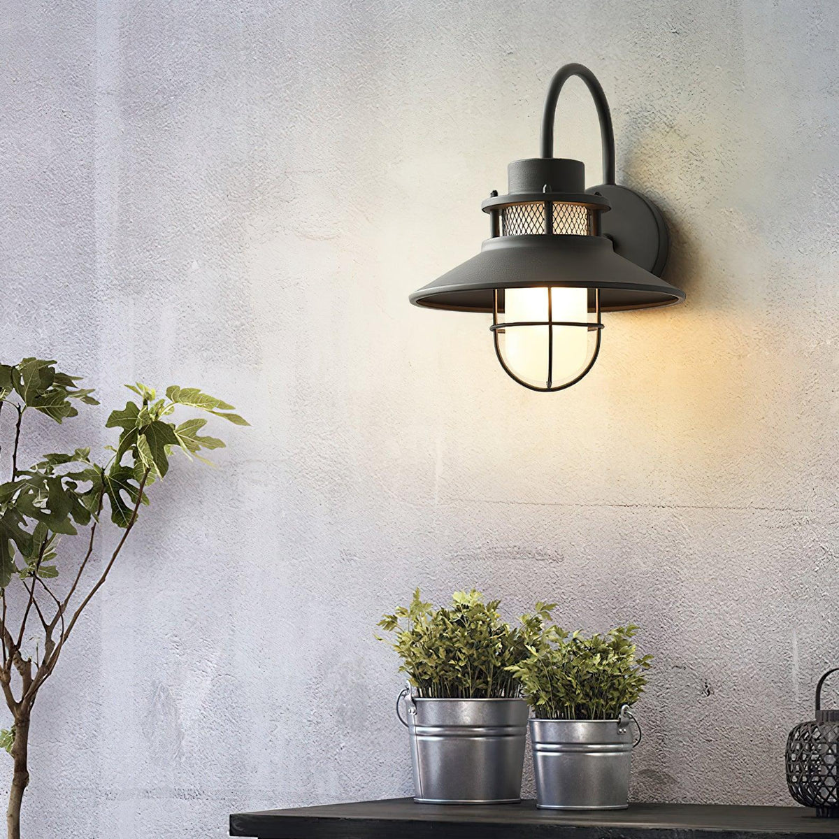 Felix Outdoor Wall Lamp | Industrial Waterproof Light Fixture