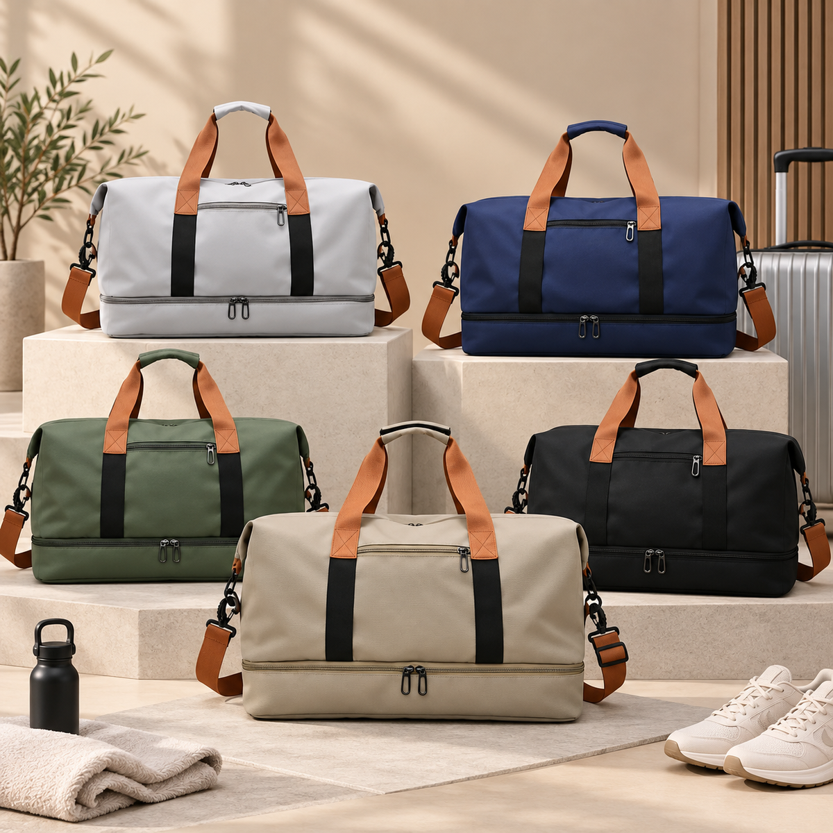 Fitness Travel Bag Weekend Large Capacity Duffel Gym Tote