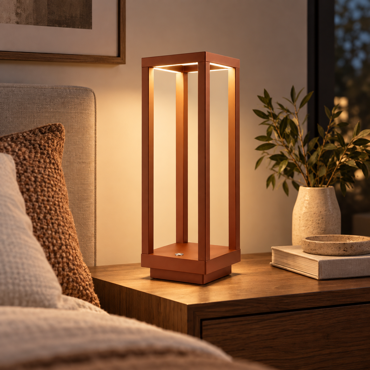LED Table Lamp Outdoor Portable Rechargeable Touch Switch