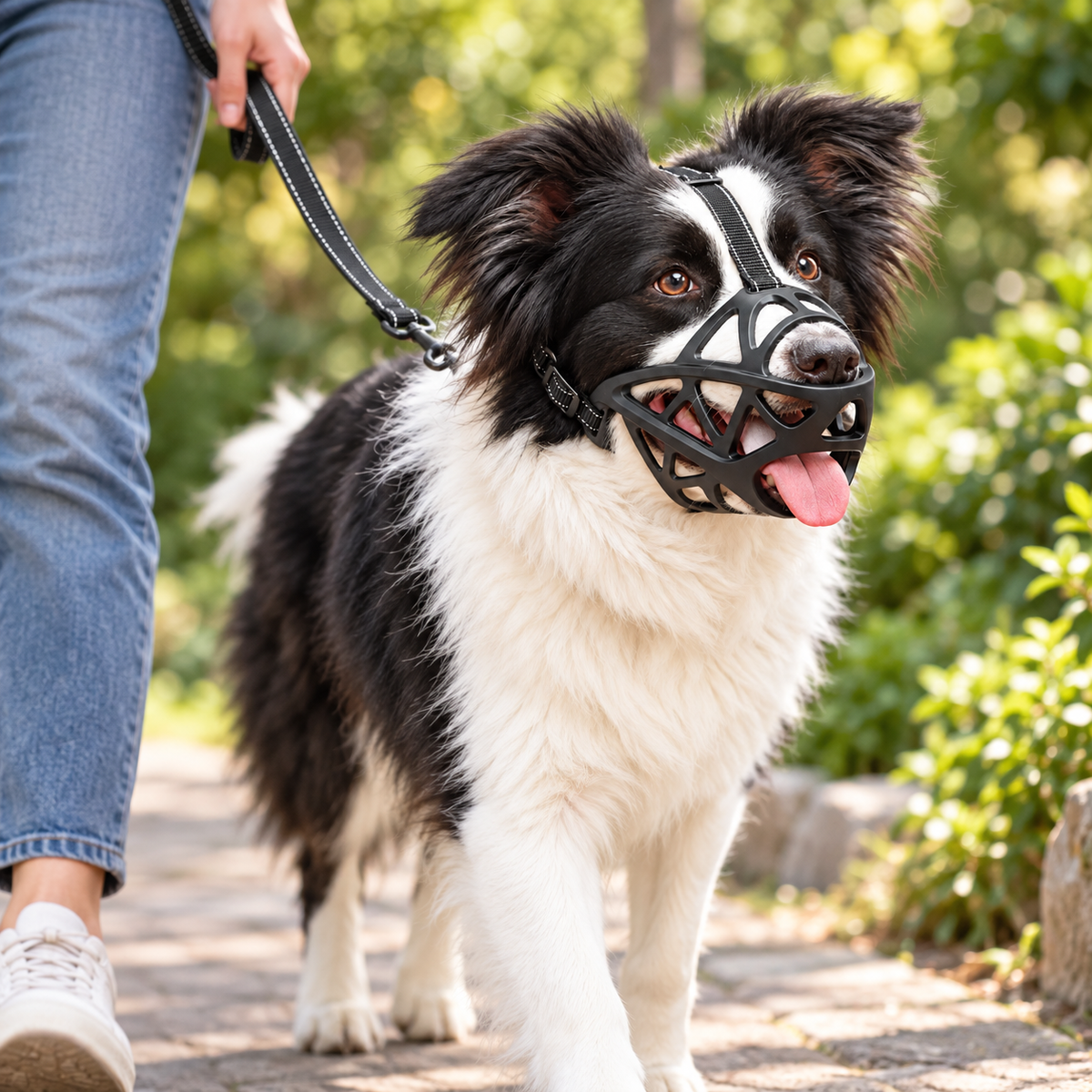 Lightweight Adjustable Dog Muzzle Breathable Design