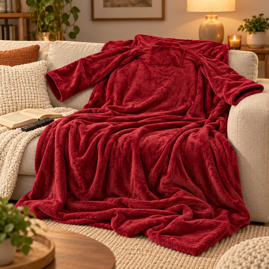 Machine Washable Heated Blanket Sleeves Cozy Throw
