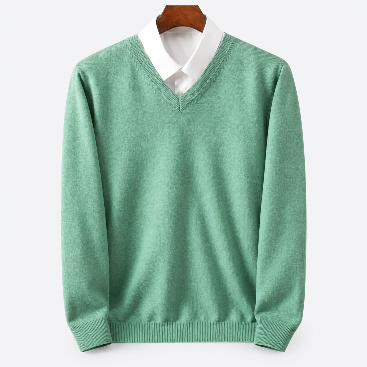 Men's Crew Neck Pullover Sweater | Casual Knit