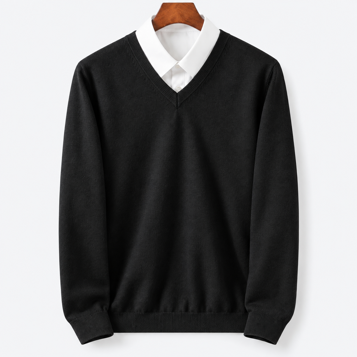 Men's Crew Neck Pullover Sweater | Casual Knit