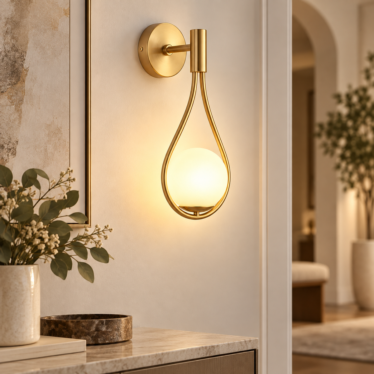 Minimalist Accent Wall Light Warm Ambient Contemporary Design