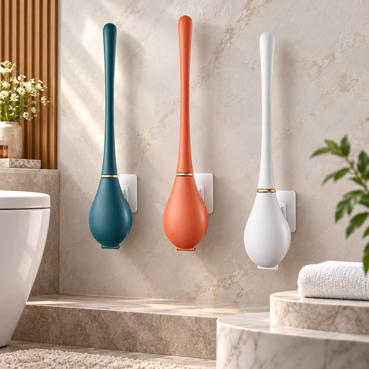 Mold Resistant Toilet Brush Wall Mounted Flexible Design