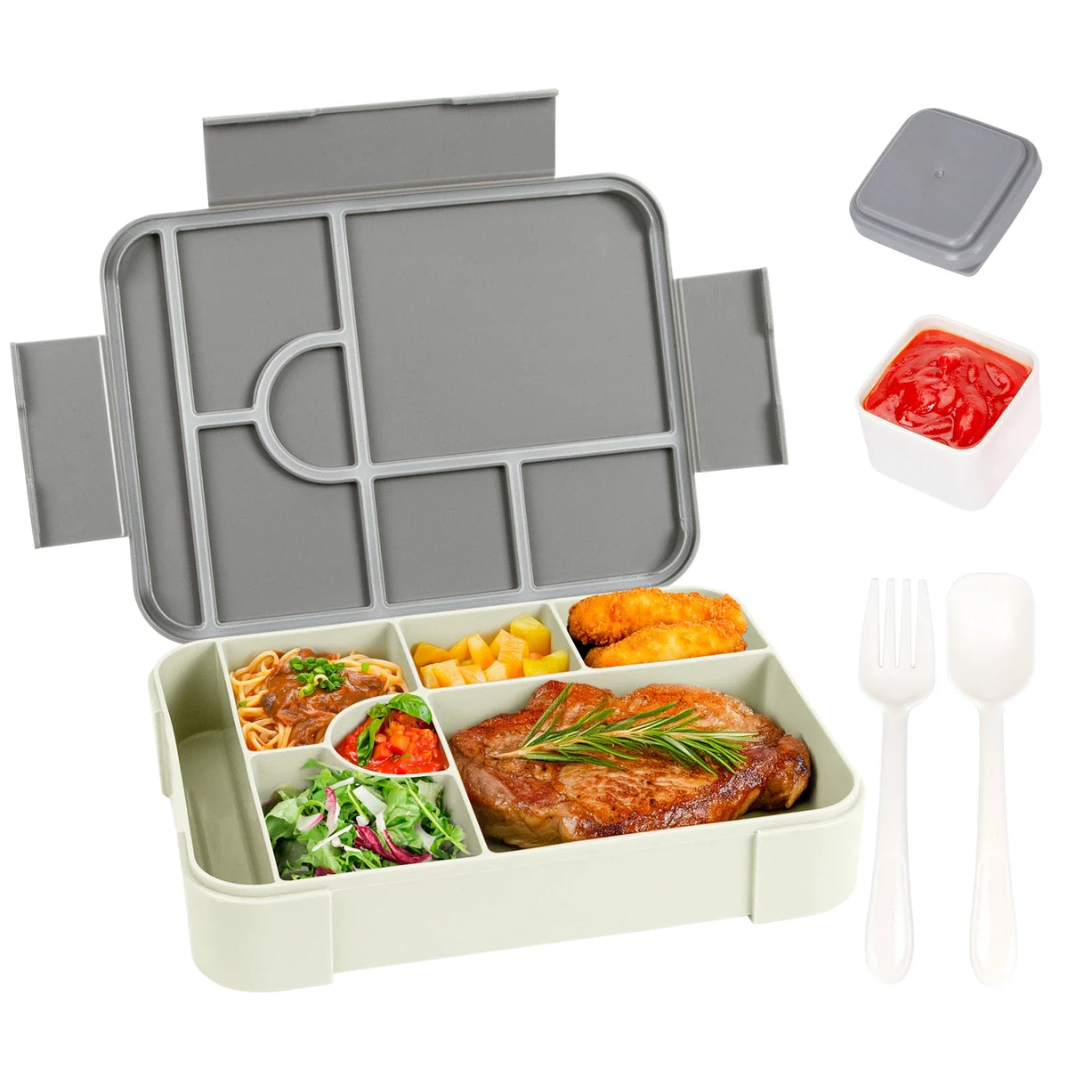 BentoMax | 1330ml Large Capacity Leak-Proof Bento Lunch Box – Microwave & Portable Food Container