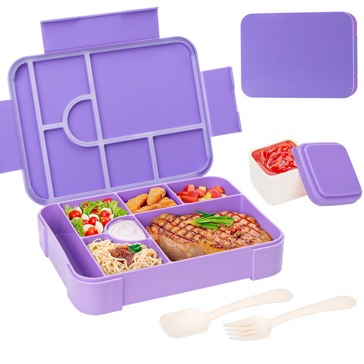 BentoMax | 1330ml Large Capacity Leak-Proof Bento Lunch Box – Microwave & Portable Food Container