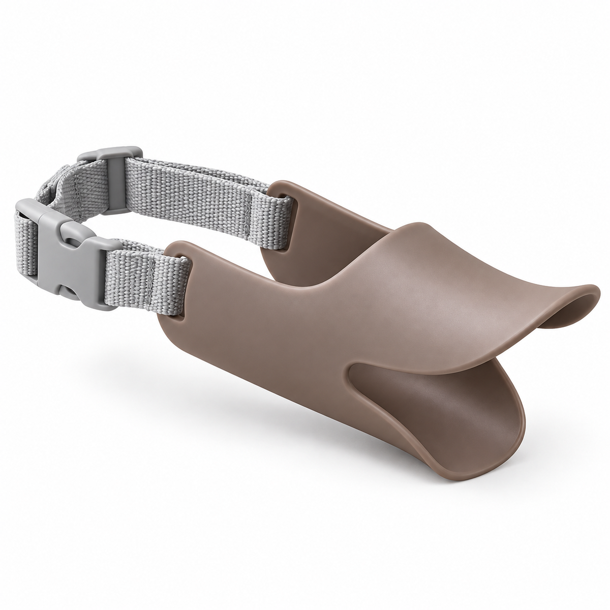 Silicone Dog Muzzle Adjustable Duckbill Mesh Strap Case