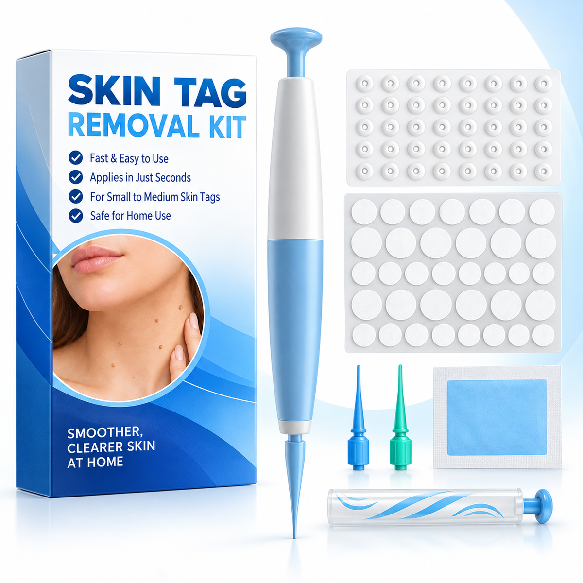 Skin Tag Removal Kit Device Auto Remover Compact Handheld
