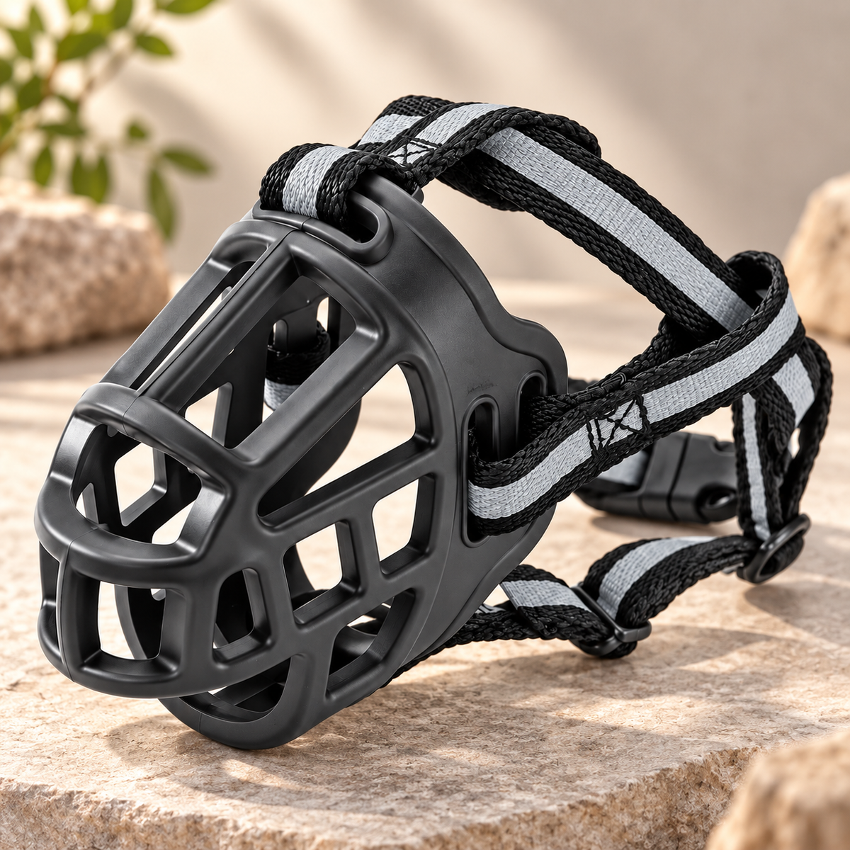 Soft Dog Muzzle Breathable Adjustable Mesh Cage Strap