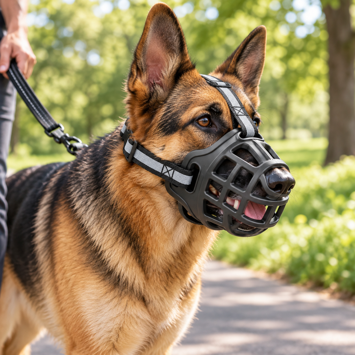 Soft Dog Muzzle Breathable Adjustable Mesh Cage Strap