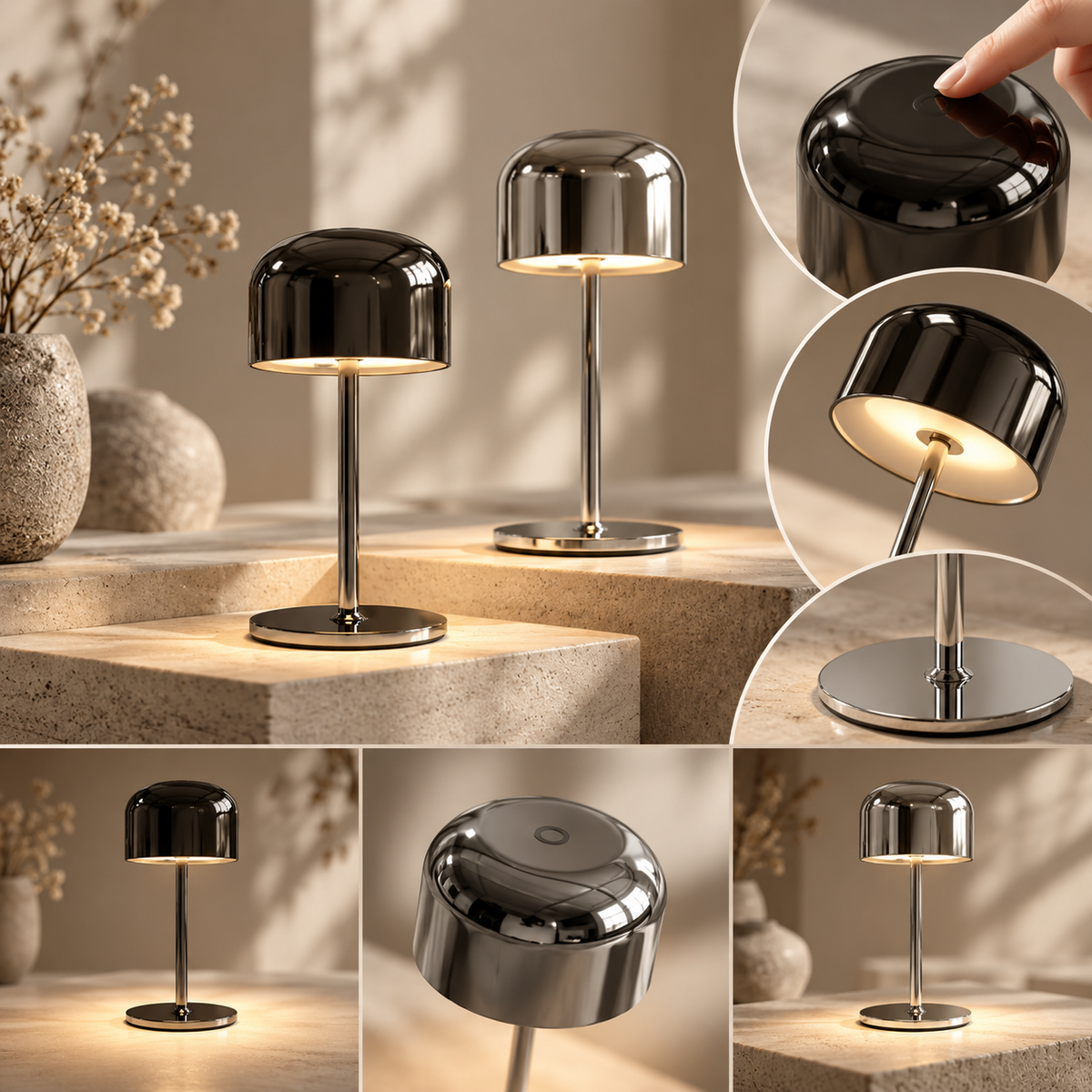 Touch Dimmer Table Lamp LED Outdoor Decorative Lamp