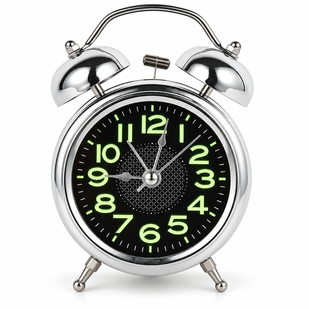 Twin Bell Alarm Clock Extra Loud Black Metal Loud Ringing